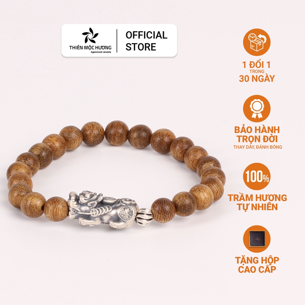 Vòng tay trầm hương - Lý Ngư Bạc Thái - Thiên Mộc Hương
