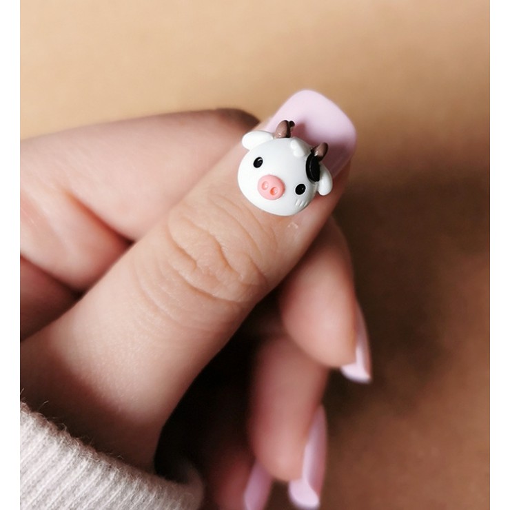 Charm bò sữa & cừu trang trí nail kute