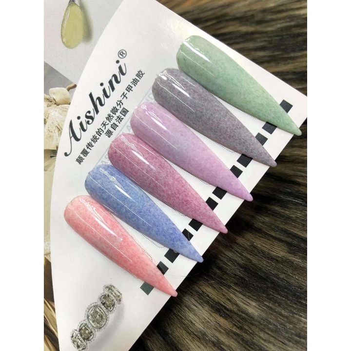 Sét Sơn Gel Lông Aishini Màu Sắc Đẹp Nhẹ Nhàng và Nữ Tính - Sét 6 Chai