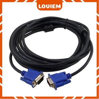 Dây cáp vga 10m 15m 20m 30m arigato tím 3+9 đen 3+6 chống nhiễu cao cấp loviem