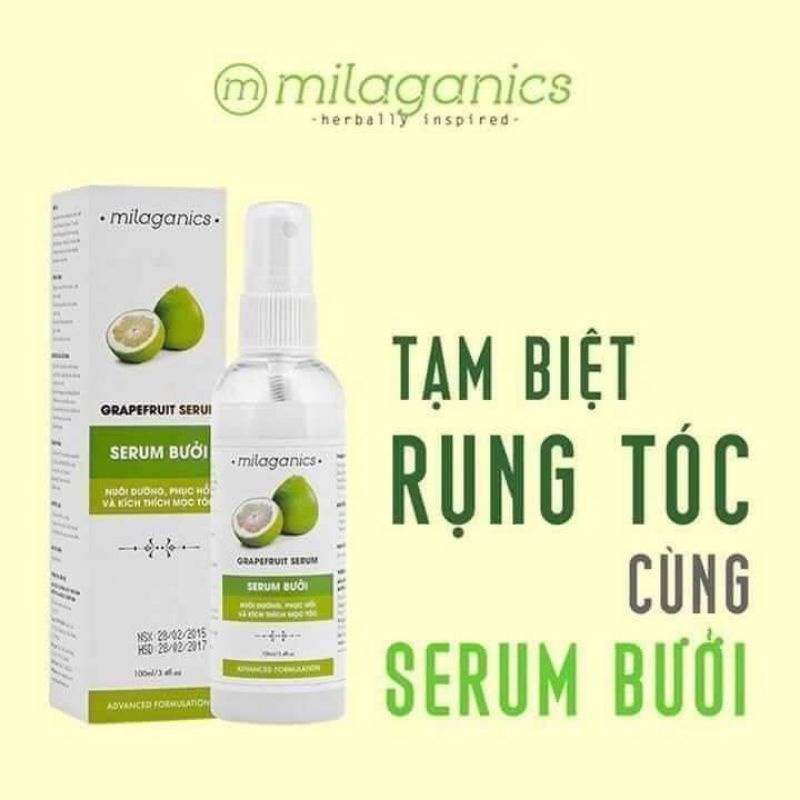 Combo 2 Serum Bưởi Milaganics (100ml/ Chai)