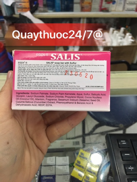 ✅XÀ PHÒNG Y KHOA SALIS SOARP BAR (80gr)