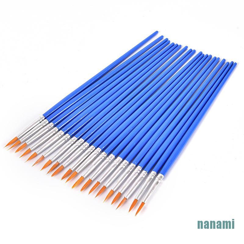 Bộ 10 Cọ Vẽ Màu Nước Nhiều Kiểu Dáng