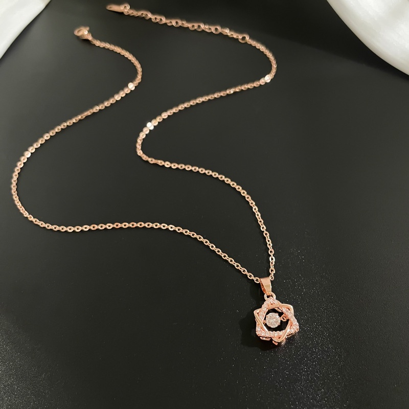 Dây chuyền nữ,vòng cổ dây titan không gỉ ,đính đá nhân tạo, sang trọng và thời trang LOZI (VCNU09)