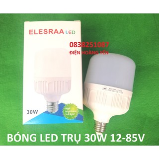 Bóng đèn led búp trụ 12-85V 30w đuôi xoáy e27, BÓNG LED 12V