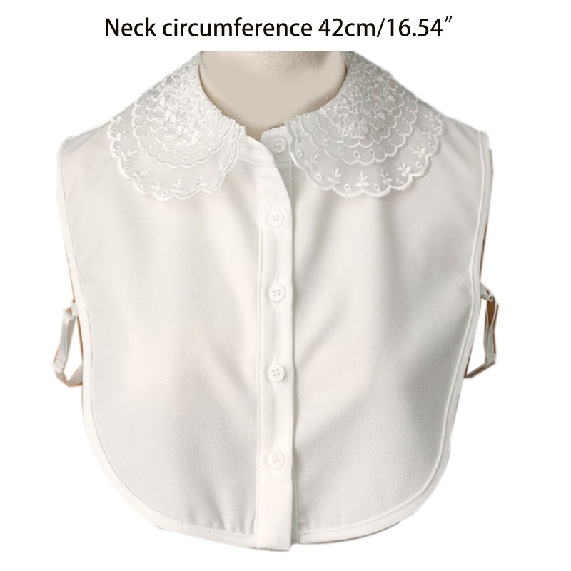 Cổ Áo Rời Thêu Ren Hoa Xinh Xắn Cho Búp Bê