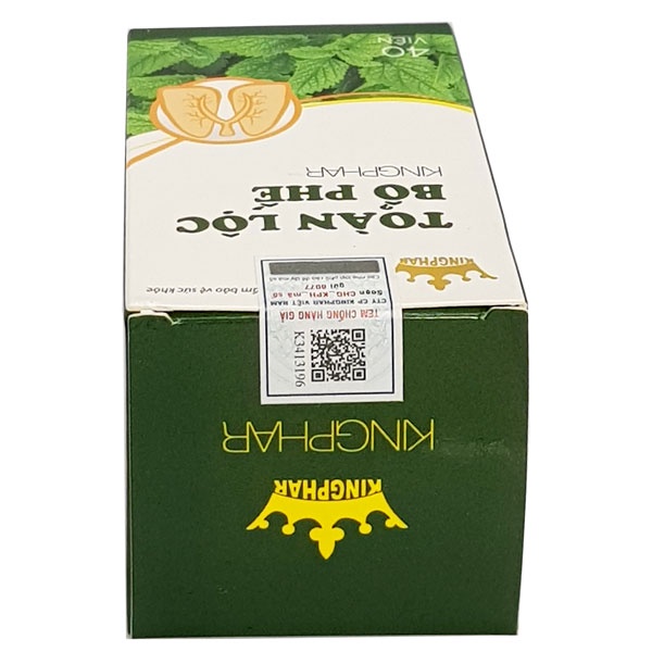Toàn lộc bổ phế Kingphar - Giúp bổ phế, giảm ho do gió, cảm lạnh, ho lâu ngày (40 viên)