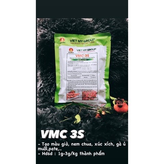 01 kg muối màu vmc 3s tạo màu đỏ hồng cho giò chả, xúc xích , nem chua