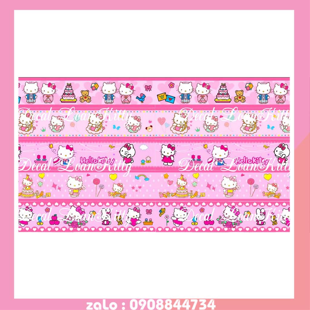 🌸LoanKitty🌸 Dài 6mét decal dán viền, dán chân tường helloKitty