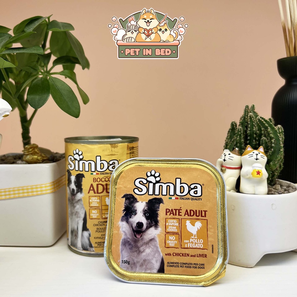 Pate Simba thơm ngon cực dễ dùng cho chó nhập khẩu Ý full vị full size