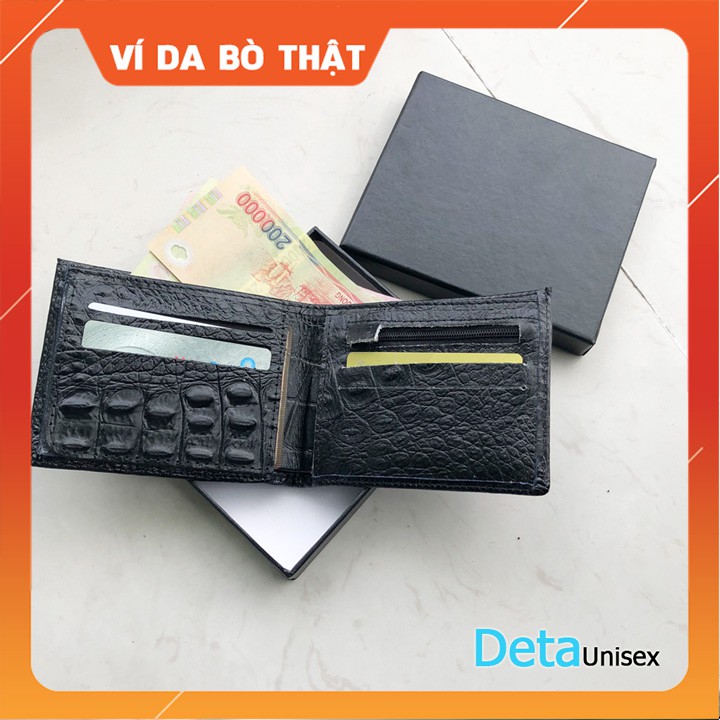 VÍ DA NAM, BÓP NAM Cao Cấp Da Bò Thật 100%. FULLBOX - Màu Nam Tính Bán Chạy Nhất - VIN01