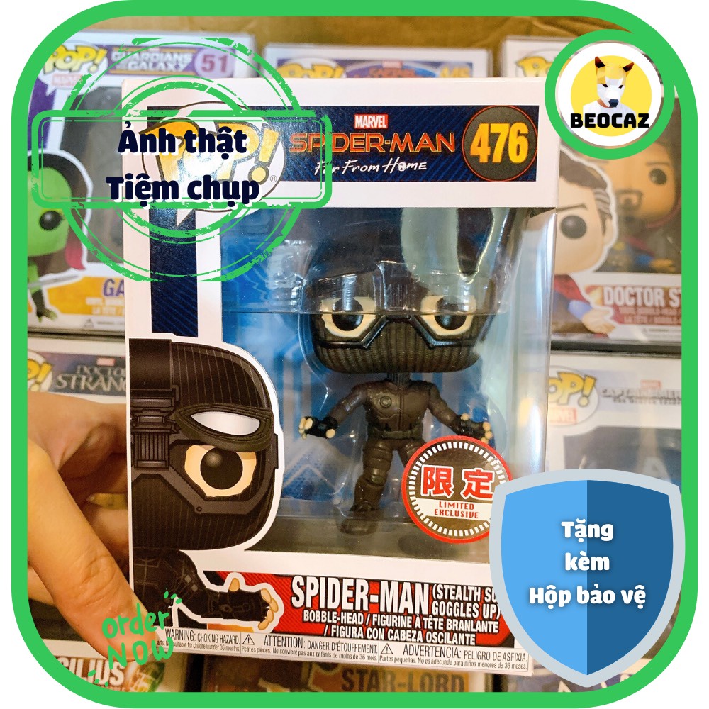 [Ship Hỏa Tốc] [Tặng Hộp Bảo Vệ] [Chính hãng] Mô hình Funko Pop Marvel Người Nhện xa nhà cải trang Spider Man No.476