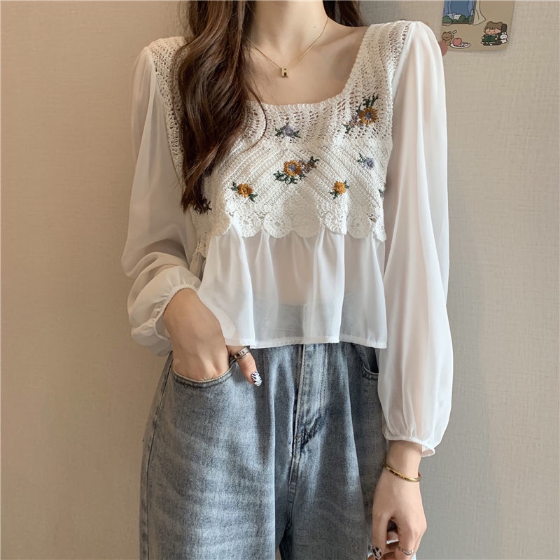 Áo Sơ Mi Chiffon Mỏng Tay Dài Thời Trang Mùa Hè 2022 Dành Cho Nữ