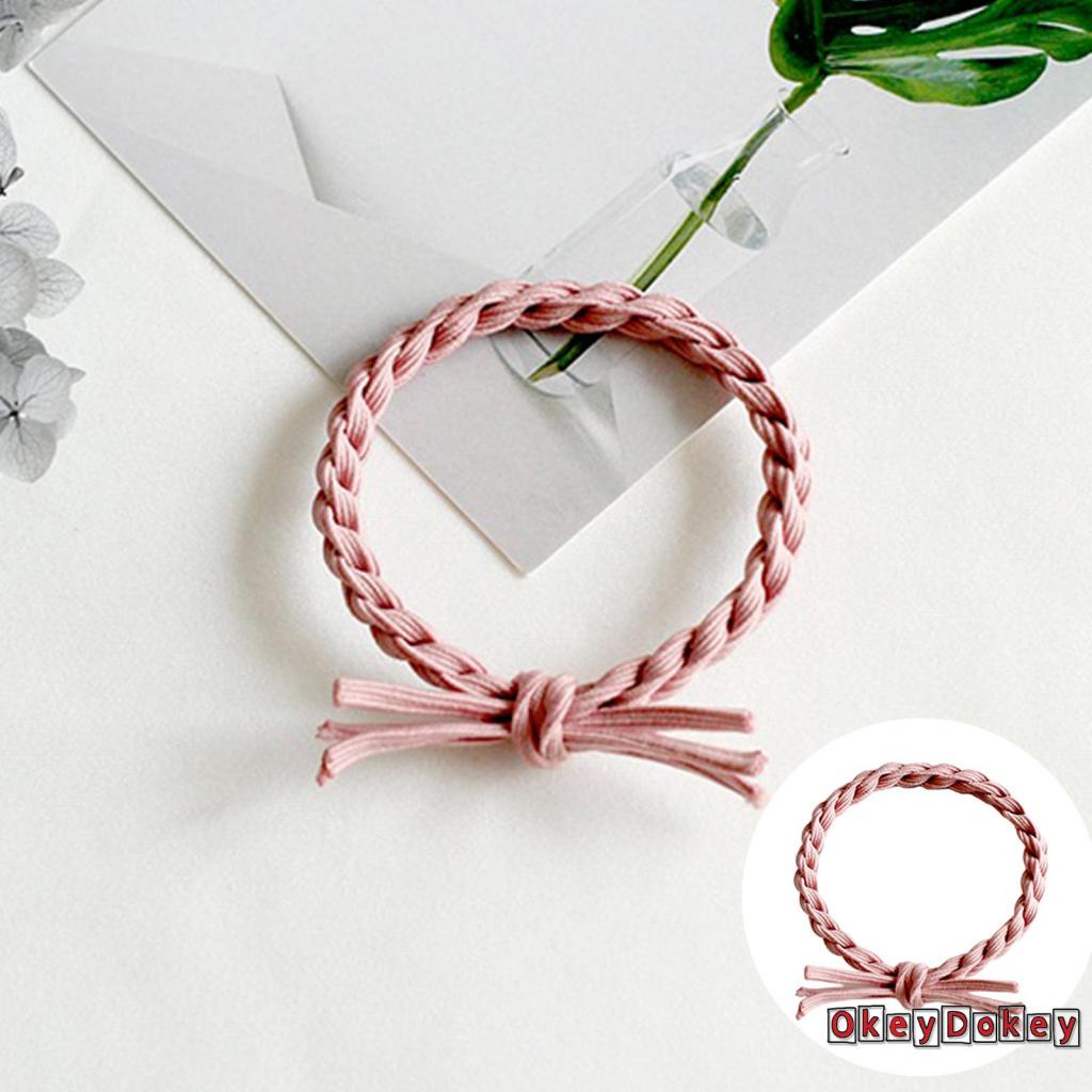 Dây Buộc Tóc Đuôi Ngựa Co Giãn Màu Trơn / Màu Sắc Phù Hợp Cho Nữ ODokey