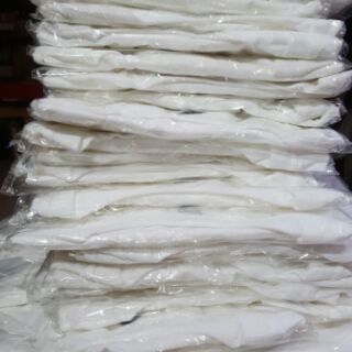 Áo thun trơn(cotton dày, mịn) màu trắng size S