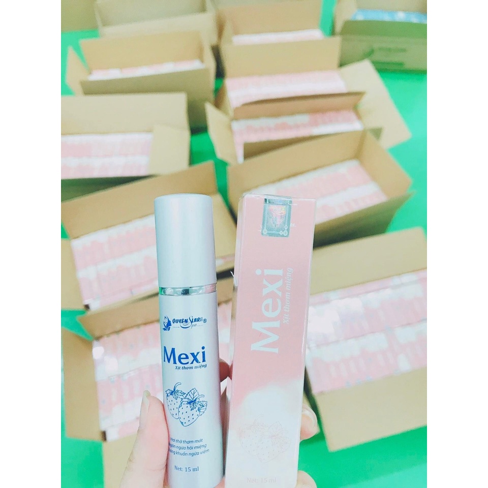 Combo 2 Xịt Thơm Miệng Cao Cấp Mexi ️Quyên Lara ,Tự Tin Giao Tiếp,Vệ Sinh Khử Mùi Hôi Miệng Tức Thì,15ml