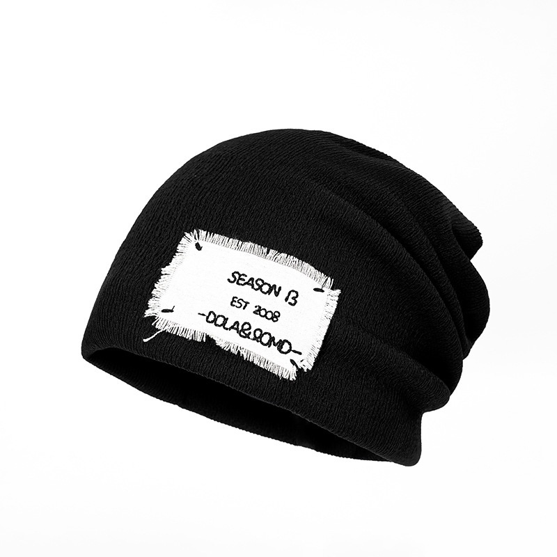 Mũ beanie LINJW phong cách Hip hop chất liệu dệt kim thời trang Thu Đông