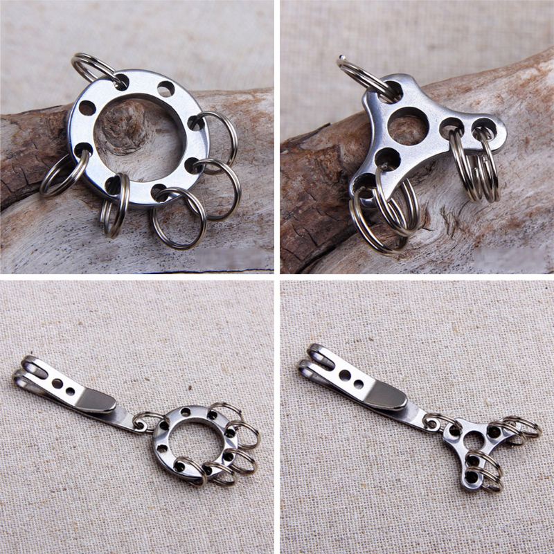 Móc Chìa Khóa Bằng Thép Không Gỉ Thời Thượng