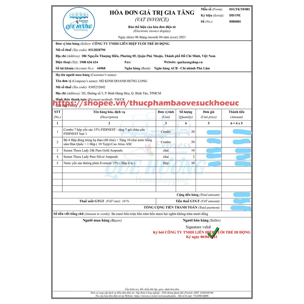 SERUM TINH CHẤT VÀNG 24K PURE GOLD AMPOULE 100ml - THERA LADY | BigBuy360 - bigbuy360.vn