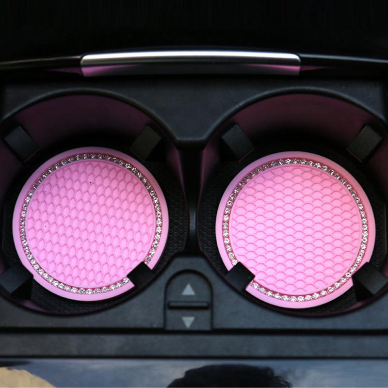 Set 2 Giá Đỡ Bình Nước Bằng Silica Gel Chống Trượt Tiện Dụng Cho Xe Hơi