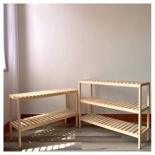 Kệ Giày Dép 3 Tầng - Kệ Gỗ Thông Tự Nhiên Kích Thước 80x26x60cm