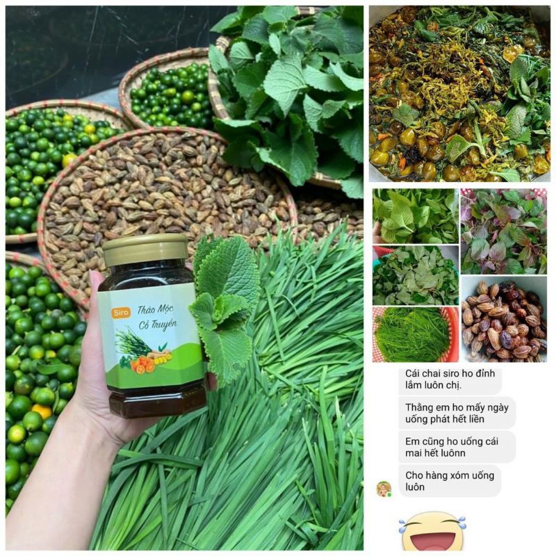 Siro ho Thảo Mộc Cổ Truyền 100% nguyên liệu thiên nhiên phòng và giảm các triệu trứng ho tốt cho cả trẻ sơ sinh 360ml | Thế Giới Skin Care