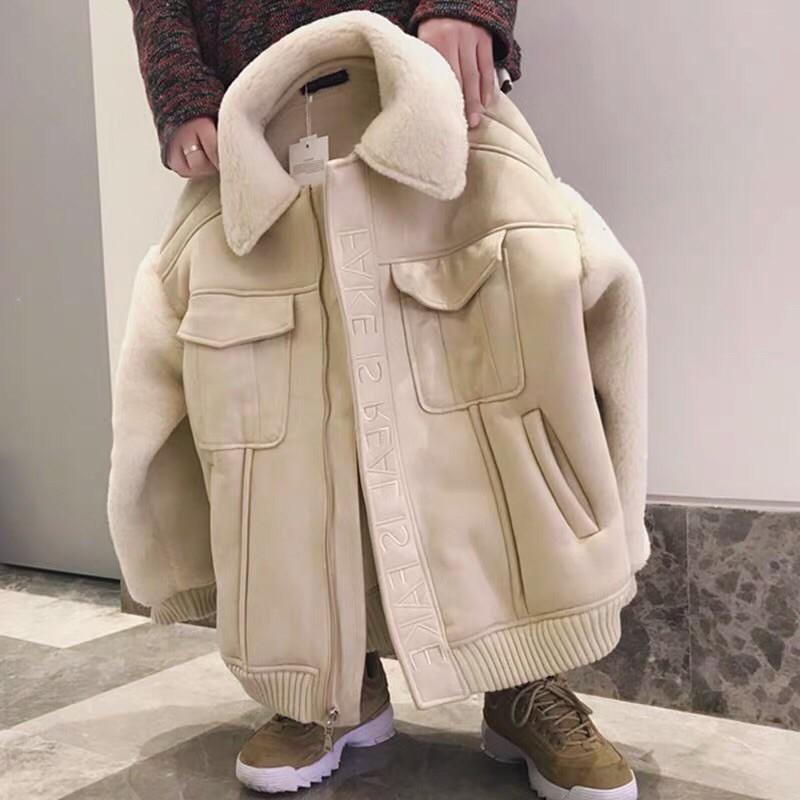 [ Sẵn ĐEN 2XL] Áo khoác da lộn tay lông