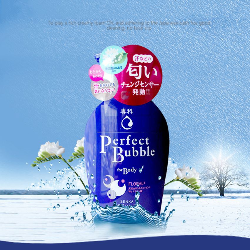 Sữa Tắm Dưỡng Ẩm Senka Perfect Bubble For Body Hương Hoa Đinh Hương & Hoa Nhài (500ml) | BigBuy360 - bigbuy360.vn