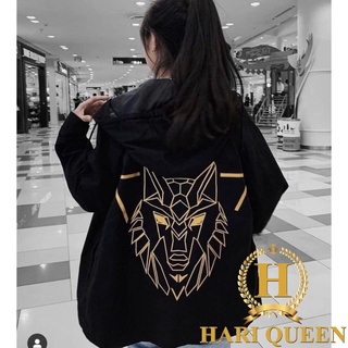 Áo khoác đầu sói in trước sau HARI0321