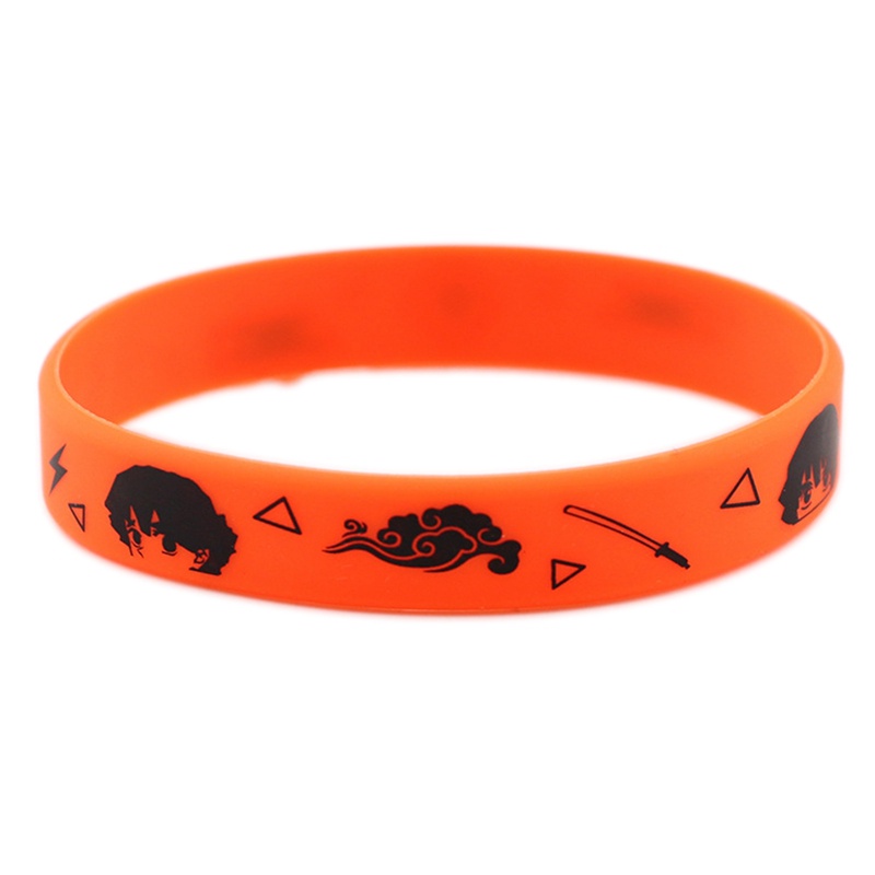 Vòng Tay Silicone Phát Quang In Hình Anime Demon Slayer Thời Trang