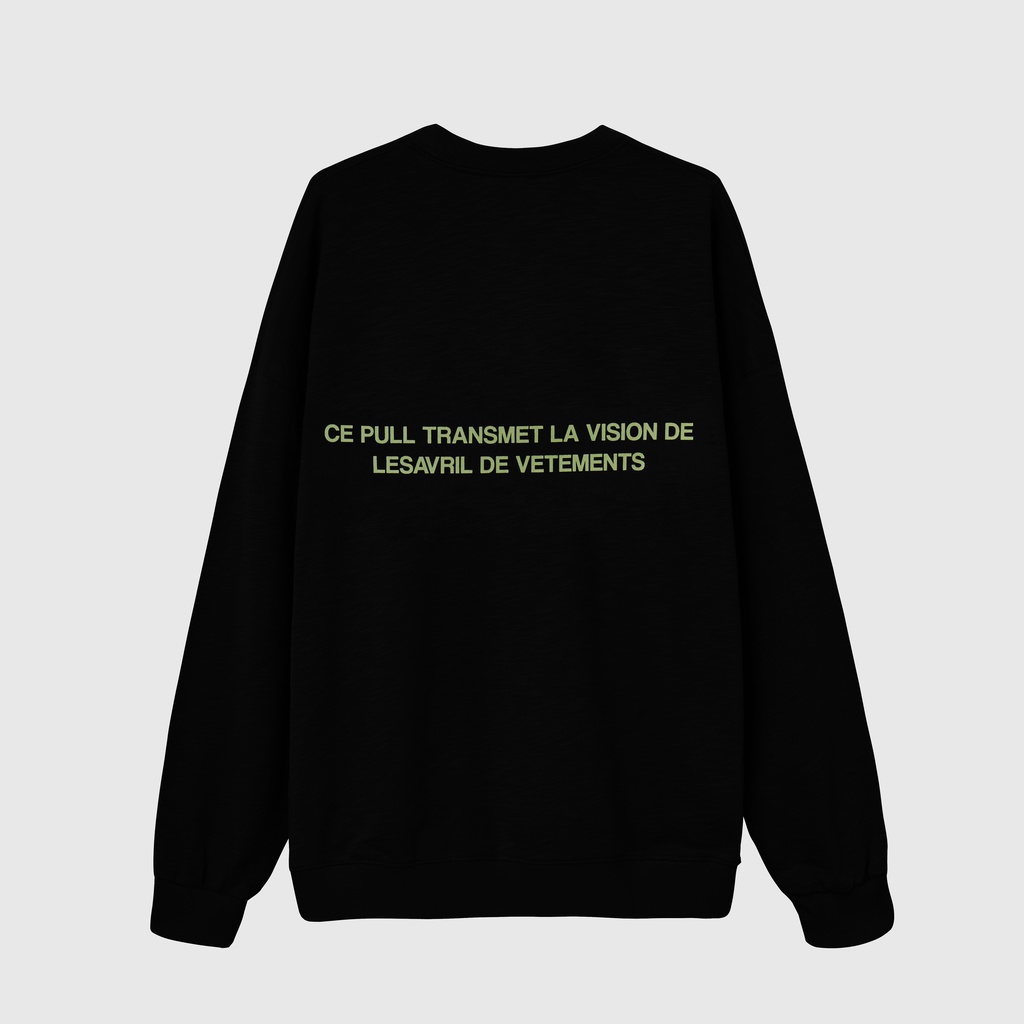 Áo Sweatshirt Lesavril de Vetements D sur LV Black