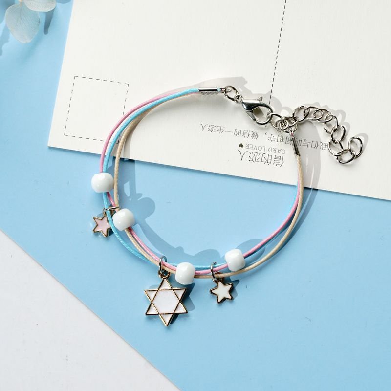 Vòng tay gốm gắn lục lạc TRÁI TIM VỎ SÒ CÁ HEO VOI lắc tay nữ xinh xắn dễ thương