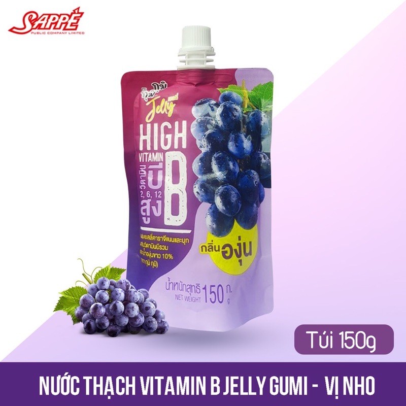 Nước thạch Vitamin C, B Jelly Gumi Gumi 150g - Nước uống bổ sung vitamin cho bé