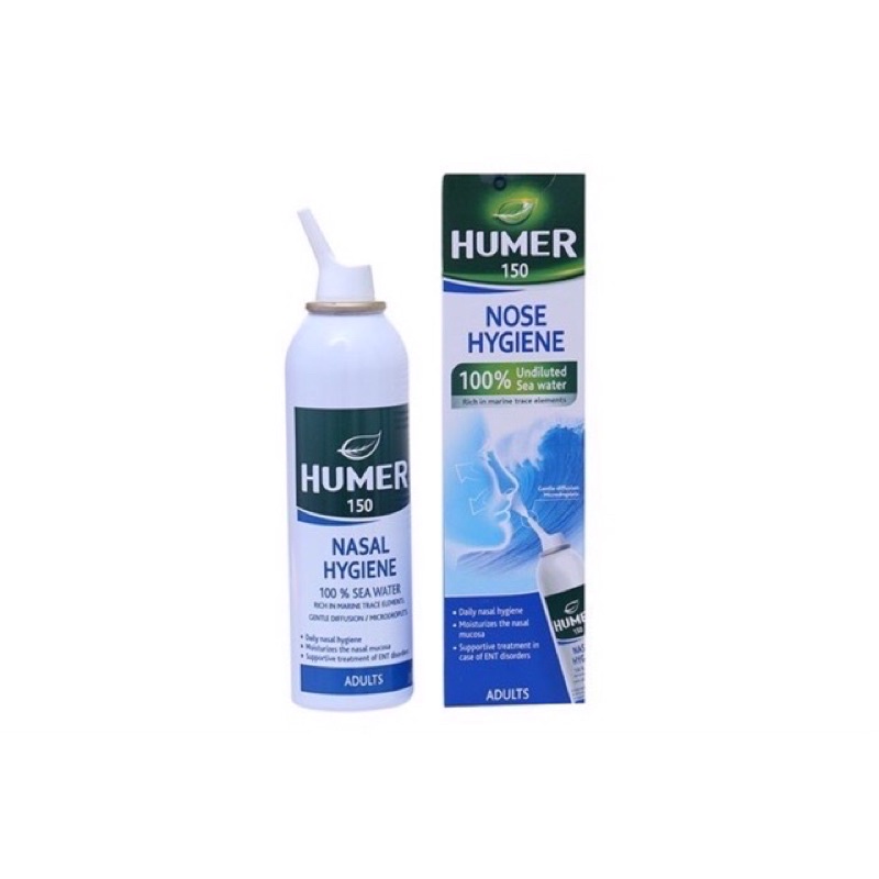 Nước muối biển xịt mũi Humer Người lớn lọ 150ml