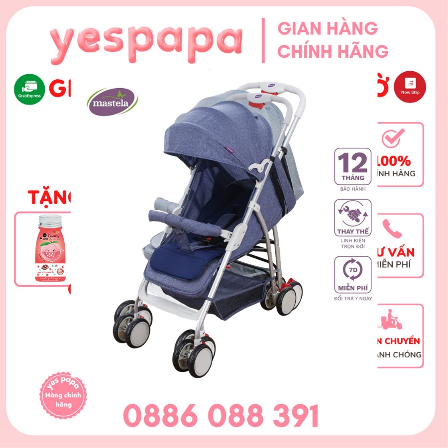 Xe đẩy Mastela A2 siêu nhẹ xám/xanh