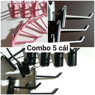 Móc Treo, sơn tĩnh điện màu Đen màu Trắng Cao Cấp Block 05 cái
