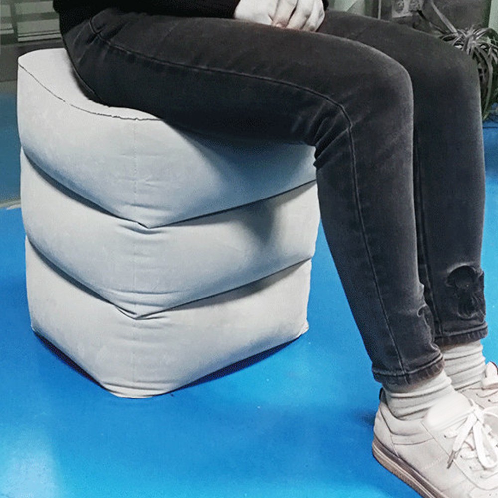 Gối Kê Chân Bơm Hơi Tiện Dụng Khi Đi Du Lịch / Chơi Thể Thao / Máy Bay K1