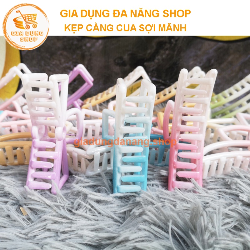 Kẹp tóc càng cua hình nơ, trăng khuyết kiểu dáng mãnh đẹp cho nữ