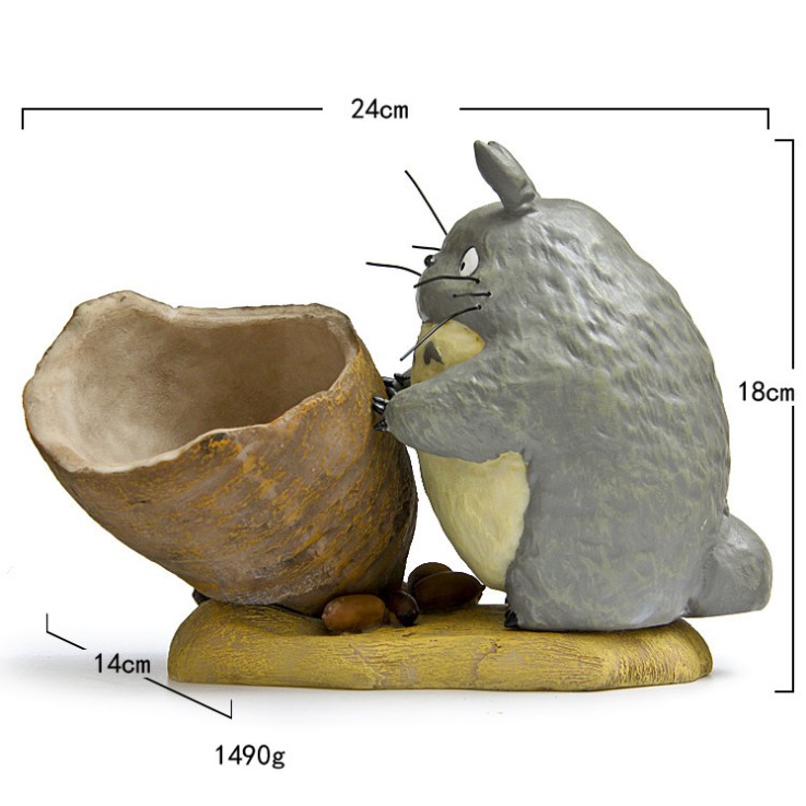 Mô hình Totoro cao 18cm cho các bạn làm lọ hoa, trang trí tiểu cảnh, terrarium, DIY