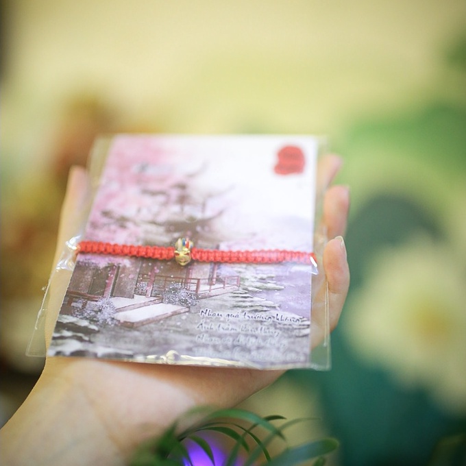 Vòng Tết Chỉ Đỏ mix Cụ Hồ Ly cầu tình duyên.