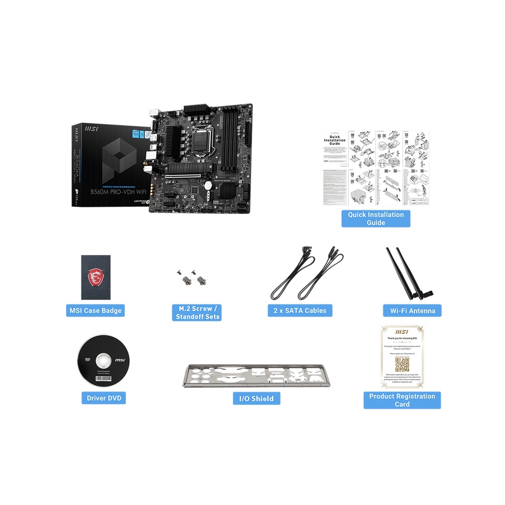 Mainboard Bo Mạch Chủ MSI B560M PRO-VDH WIFI New Chính Hãng