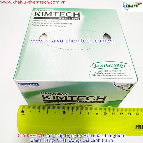 Giấy lau kính hiển vi, lau màn hình điện thoại, máy ảnh không bụi chống trầy xước Kimwipes KIMTECH  (Hộp 280 miếng)