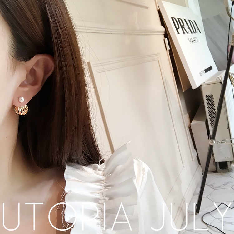 Bông Tai Mạ Bạc 925 Hình Vỏ Sò Đính Ngọc Trai Phong Cách Nhật Hàn Thời Trang Cho Nữ