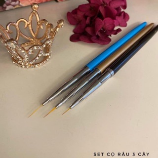 Set cọ vẽ nét 3 cây làm nails