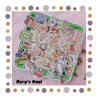 Set 50 hình sticker cô gái đáng yêu decor sổ - set hình dán xinh