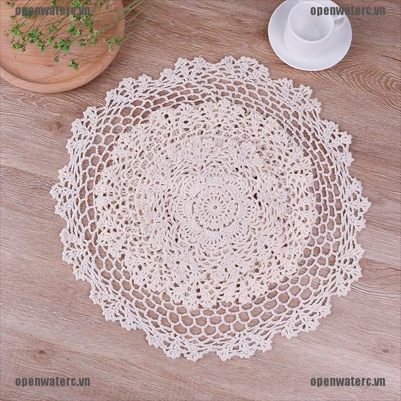 Tấm Lót Nồi / Cốc Nước Bằng Cotton Đan Tay Họa Tiết Giáng Sinh
