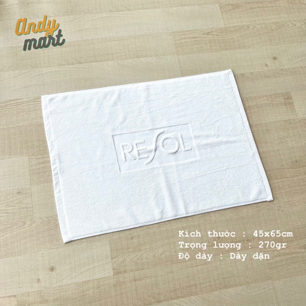 Thảm chân khách sạn dày dặn - thấm hút tốt - 100% cotton