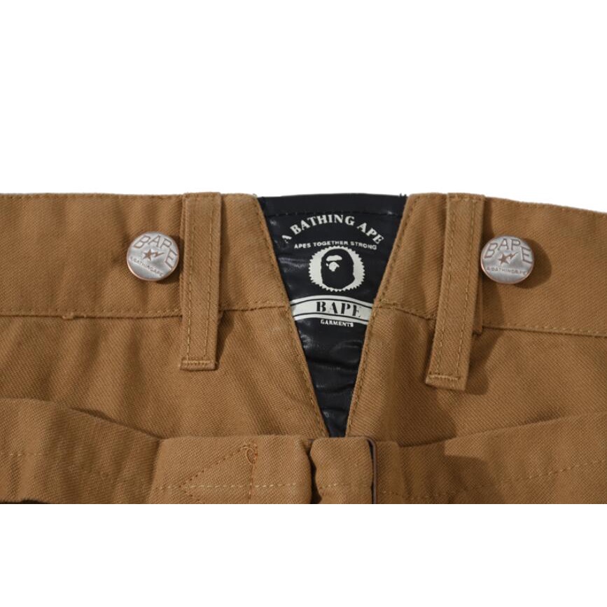 Bape Quần Dài cotton Thêu Họa Tiết Thời Trang Cho Nam Nữ