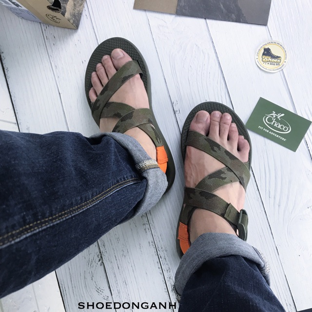 Dép sandal Chaco Camo siêu cấp siêu bền Fullbox