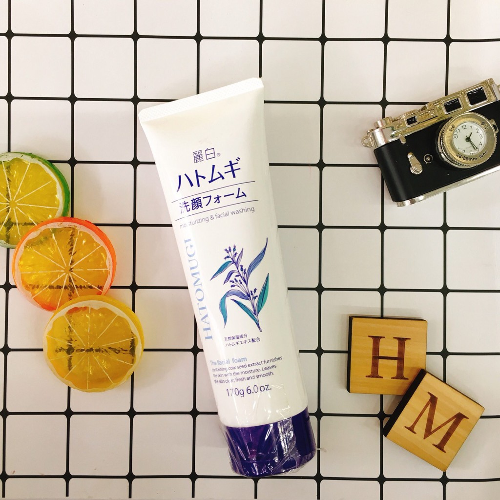 Sữa rửa mặt Raihaku Hatomugi Facial Foam dưỡng ẩm và làm sáng da nhập khẩu chính hãng Nhật Bản 130g/170g